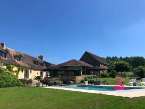 5 Bedroom Renovated Farmhouse with Swimming Pool in Sainte Croix, Nouvelle Aquitaine, France